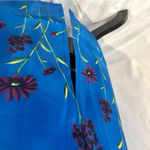 Sag Harbor Vintage  90s cobalt blue and purple floral maxi dress size 12 Photo 2