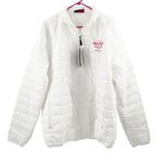 Hard Rock Cafe HARD ROCK HOTEL & CASINO SIOUX CITY Puff Jacket SZ Extra Large White Pink NWT Photo 0