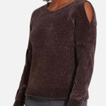 Calia by Carrie Underwood Chenille Braided Purple Sweater Size M Photo 0