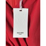 Grace Karin NWT Women's Sleeveless Size XS Wrap V-Neck A-line Dress Red #Z2-1 Photo 3