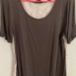 BKE  Y2K Lace Back Blouse Size Medium Brown Photo 0