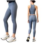 Athleta transcend ribbed leggings 7/8 length large Photo 1