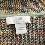 J.Jill  Marled Knit V Neck Sweater Rainbow Multicolor Women's Large Pullover Photo 4