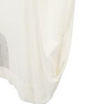 Ozai N Ku Asymmetric Jersey Knit Short Sleeve Off White Black Patch Side Top L Size L Photo 7