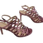 Kelly & Katie  Satin Purple / Lilac Heel Sandals Sz 8 Photo 0