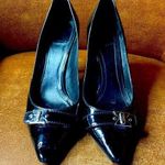 Christian Dior 
Patent Leather Pumps Front Silver Logo 42 Photo 0