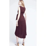 Tracy Reese  Anthropologie NWT Wine Vermont Faux Wrap Midi Dress Size 0 Photo 3