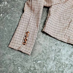 Windsor  Brown Houndstooth Cropped Jacket Photo 2