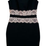 Dorothy Perkins  size UK 4 new w tags‎ sleeveless fitted dress black w pink lace Photo 0