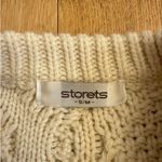 Storets  Sweater Sadie Shirt Knit Combo Size S/M Cream White Black Photo 2