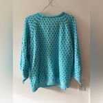 Lilly Pulitzer  Corabelle Sweater in Turquoise and White Honeycomb Size XXL Photo 10