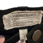 Current/Elliott  The Soho Zip Stiletto Skinny Jeans Mid Rise Black Coated Size 28 Photo 7