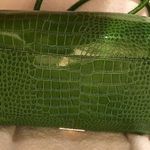 Iman Vegan Crock Cracked Green Shoulder Bag Photo 10