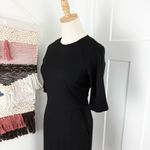 LK Bennett Liya Jersey Dress Black Sz 8 Photo 6