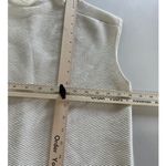 ZARA Top Womens Large White High Neck Ribbed Knit Zip Back Minimalist Blouse Photo 6