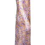 Savagexfenty Savage Fenty Kimono Women Medium Large Orange Purple Abstract Animal Print Sheer Photo 1