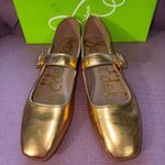 Sam Edelman  Michaela in Medallion Gold Leather 7.5 with box Womens Flats Shoes Photo 6