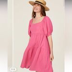 Tiered Puff Sleeve Dress
Louna pink gauze cotton casual party classic $248 L Size L Photo 1