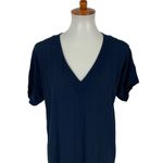 Madewell Dress XS Navy Short Sleeve Shift Clean Girl Minimalist Photo 1