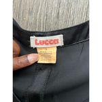 Lucca Black Puff Sleeve Babydoll Dress Size Small Photo 6