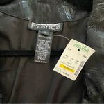 NWT MISHCA Tie Front Jacket Topper‎ Black Tonal Animal Print Ruffle Size Small Size M Photo 3