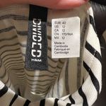 Divided by H&M Black White Striped Fit and Flare Dress Size 12 Photo 4
