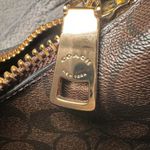 Coach  Harley Hobo Shoulder Bag Brown Signature Canvas Black Leather Trim Gold Photo 3