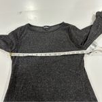 Lulus Rooney Heather Dark Grey Flounce Sleeve Bodycon Sweater Dress Size L Photo 10