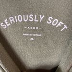 Aeropostale Size XL winged sleeve Cropped Seriously Soft Tee Army Green Photo 2