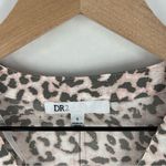 DR2 Soft Pink Gray Leopard Print Chiffon V Photo 1