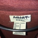 Ariat Womens real hoodie Maroon western country comfy causal size medium USA Photo 5