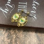 Vintage 1970s Monarch Butterfly Earrings Gold Tone Stud Earrings Bohemian Photo 2