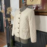 J.Crew Quilted Signature Puffer Lady Jacket PrimaLoft Dusty Ivory - Sz 6 ๐งก๐ Photo 3