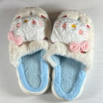 Cute Fuzzy Cat Slippers White Size 7.5 Photo 0