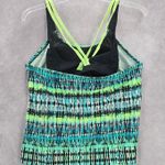 Bcg 102.  Green Padded Sports Bra Swimwear Tankini Drape Back Tank Top Medium M 8 Photo 1