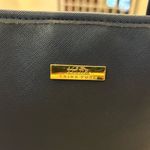 Trina Turk Tote Spacious Navy Bluewith Gold Accents--preowned some wear on handle Photo 3