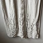 Studio Works Vintage Set Beige Dress Cardigan Lagenlook Embroidered Cottage Boho Beach Tan Photo 3