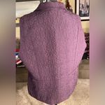 Roz & Ali  purple quilted vest size XL Photo 2