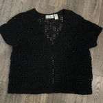 Alfred Dunner  Cardigan 1X Crocheted Cropped Photo 0