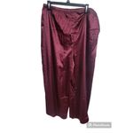 BB Dakota 2 Piece Satin Lounge Set Size XXL Maroon New Photo 7