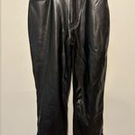 Abercrombie & Fitch NWT 90s Straight Ultra High Rise Vegan Leather Pant Size 26 Photo 5