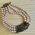 Heidi Daus "Secret Garden" Triple Strand Pearl Statement Necklace Photo 3