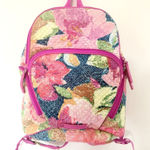 Vera Bradley Iconic Campus Backpack Pink Quilted Floral Backpack Photo 0