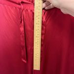 100% silk red pants tie waist silk sleepwear luxurious size medium Photo 10