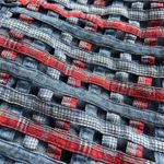 Cottagecore Boho Lattice Cutout Vintage Denim Vest Koret City Blue Petites Size undefined Photo 1