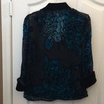 Alex Evenings FINAL MARKDOWN Ladies’  sheer flocked top medium Photo 8