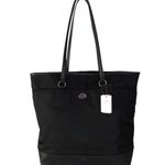 Coach  black nylon & leather tote  Photo 3