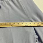 Sanctuary Social Standard by  Tallie Peasant Top Women's L Blue Smocked Tie Neck‎ Photo 6