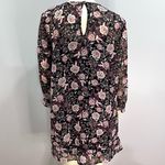 City Studio long sleeve black floral ruffle dress size medium Photo 1