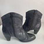 Sesto Meucci Sleek Western Zip Style Charcoal Weave Granny Ankle boots Booties 6 Photo 11